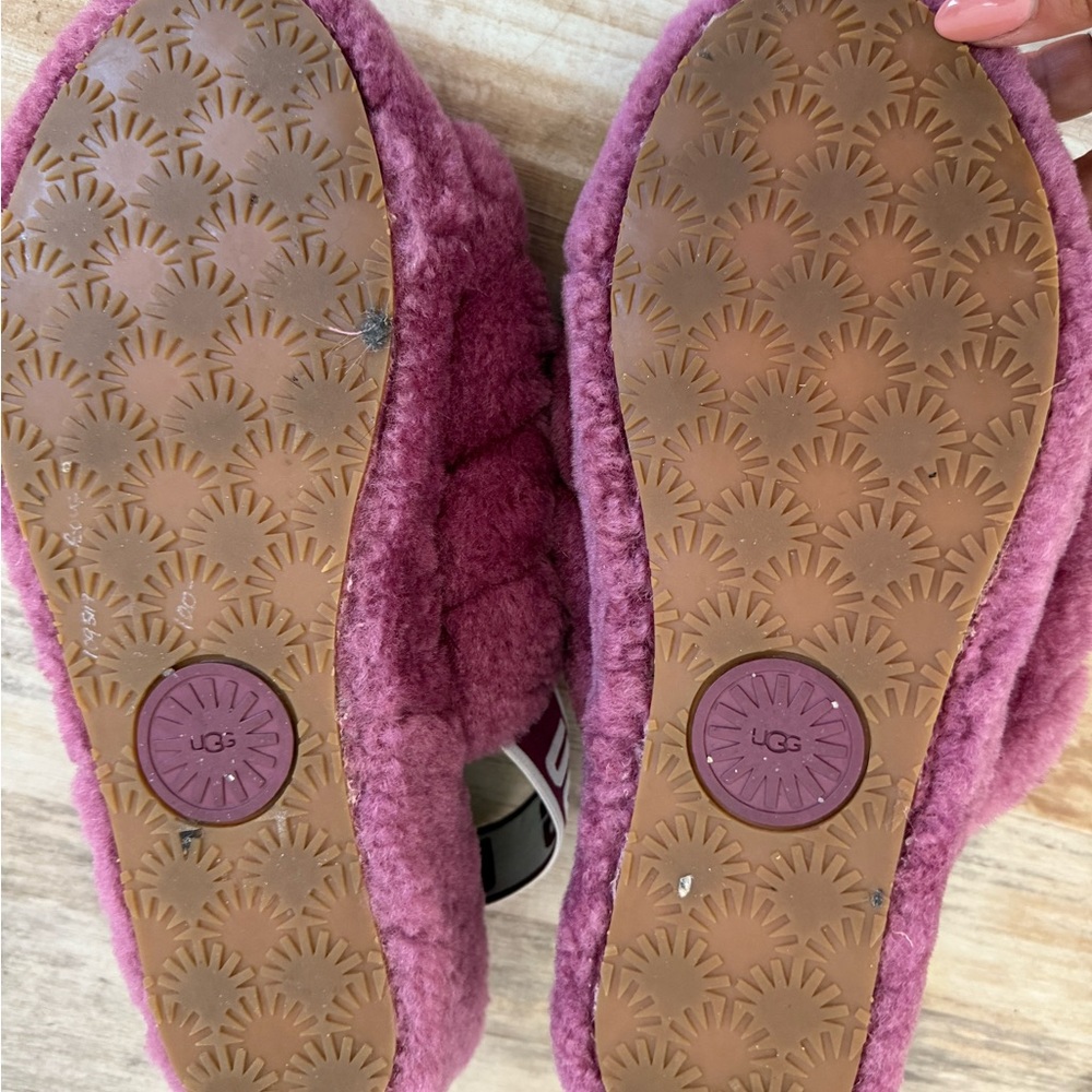 UGG Women's Plush Mauve Slippers - Picture 4 of 4